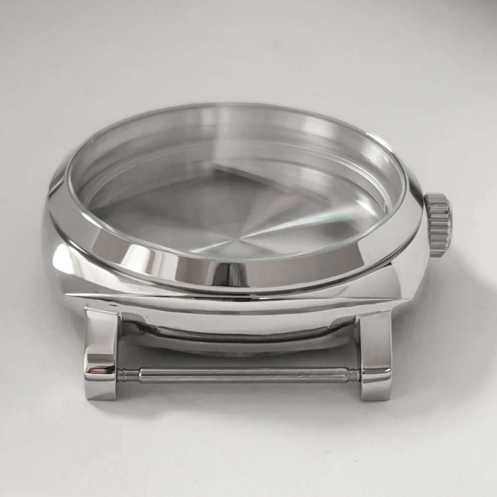 47MM Watch Case For ETA 6497 6498 ST3600 ST3620 Movement Stainless Steel Polished Case Watch Repair Parts