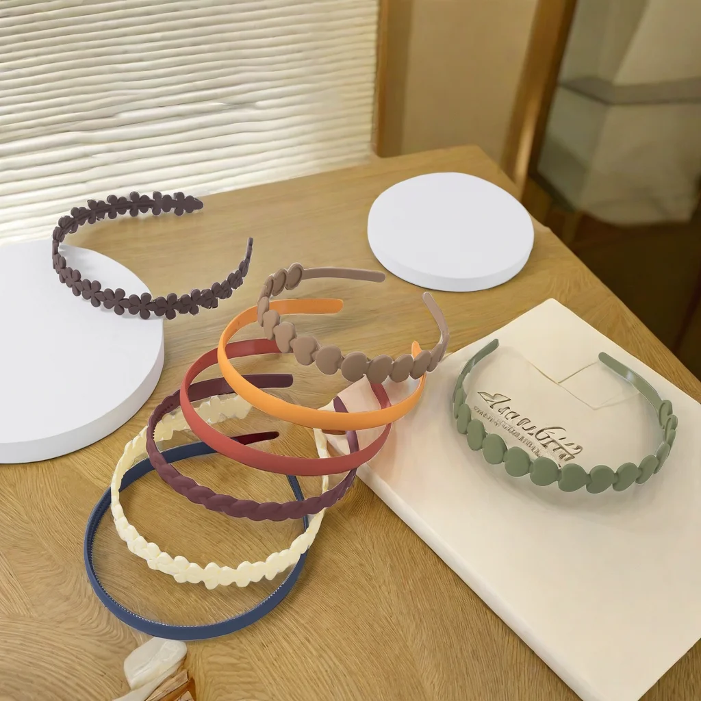 8 шт. женские повязки для волос с широкими краями и зубцами