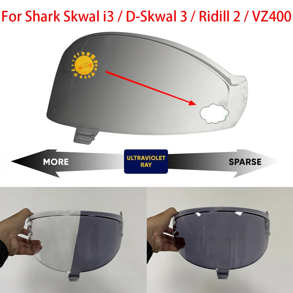 Фото Фотохромный визор для шлемов SHARK SPARTAN RS GT PRO, Skwal i3, D-Skwal 3, Ridill 2, Race R Pro, GP, EVO, ONE, ES, GT - сменная линза №3