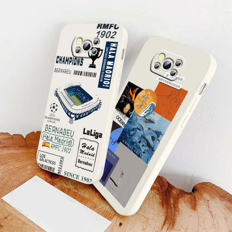 

Luxury Poster Japan Cool Phone Case For Xiaomi Mi Poco X4 X3 C40 C31 C3 M4 M3 F4 F3 GT Pro NFC 5G Soft TPU Liquid Rope Cover