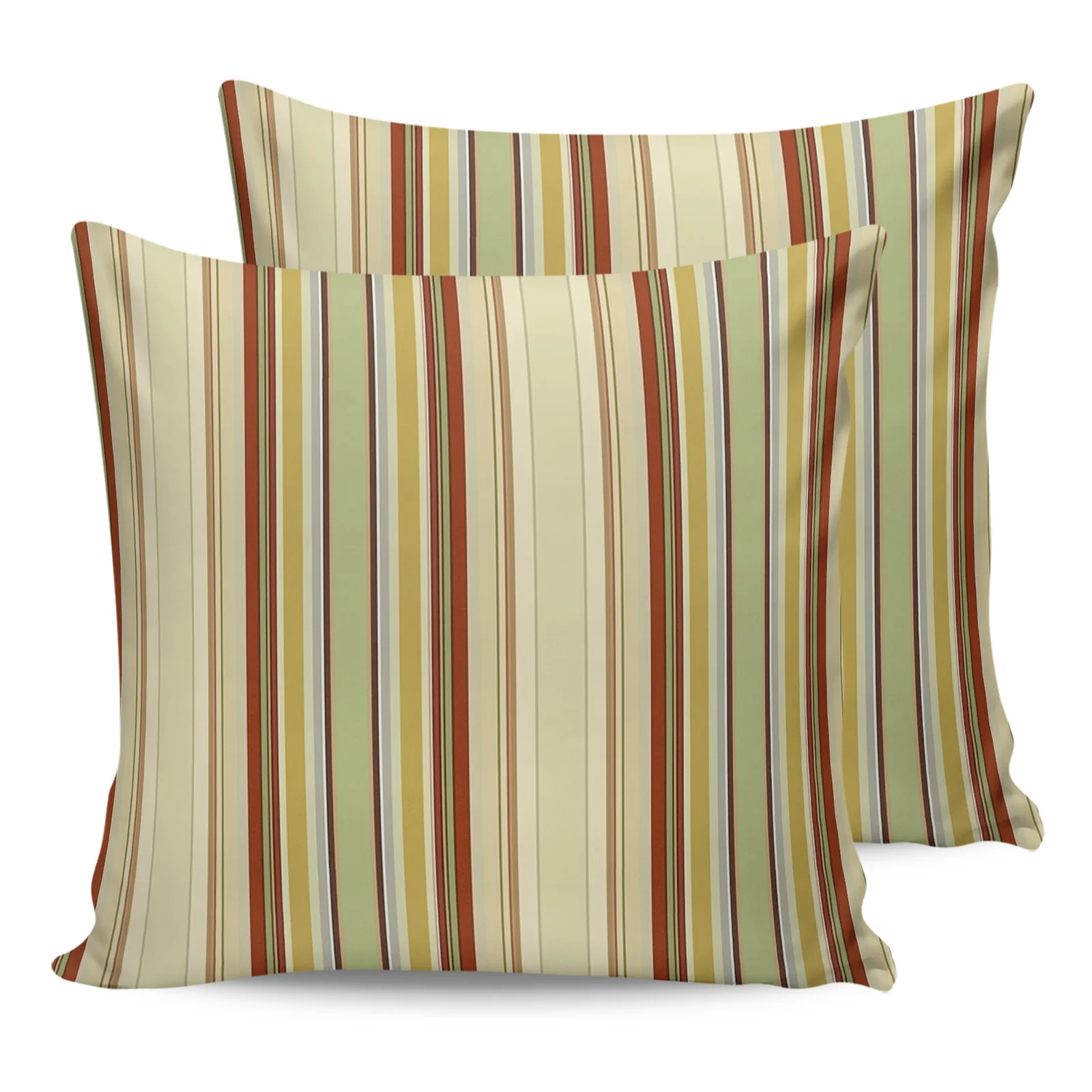 

2PC Pillowcase Abstract Art Brown Stripes Sofa Cushion Cover Bedding Dakimakura Pillow Cover House Home Decorative Pillow Cases