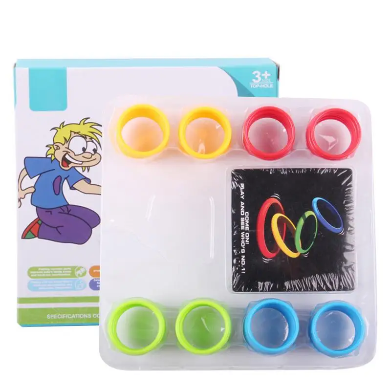 

Stackable Finger Toy Rings DIY Thumb Ring Game Toy Rings Early Education DIY Toy Educational Parent-Child Interactive Toys For