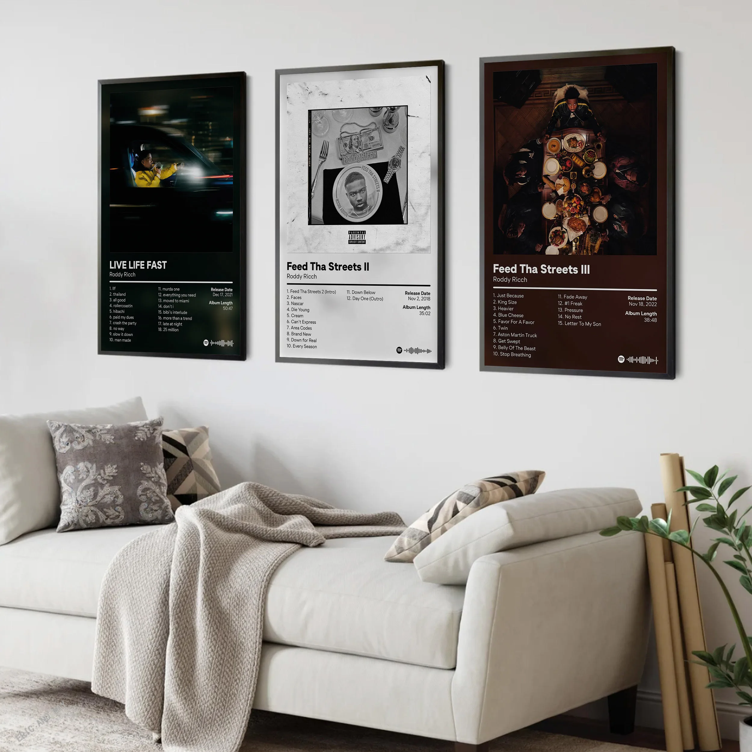 

Rap Music Pop Album Cover Roddy Ricch Poster Aesthetic Rapper Hip Hop Rock pleasa Excuse Me for Being Antisocial Canvas Art Wall