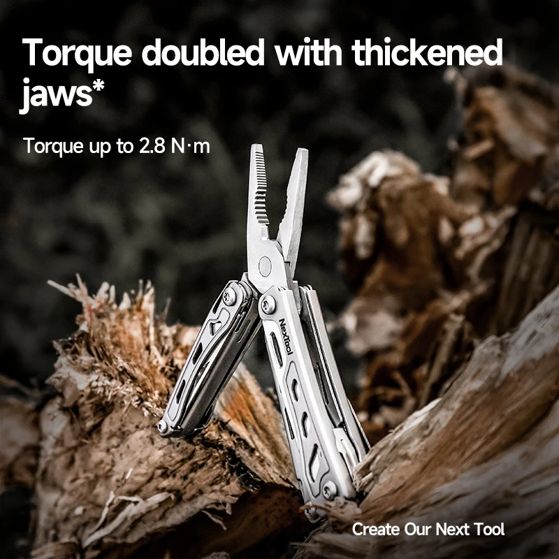 Фото Брелок NexTool, мини-флагман F12, складной многофункциональный инструмент 13 в 1, отвертка, плоскогубцы, линейка для файлов, открывалка для бутылок, ножницы, ручной инструмент EDC №4