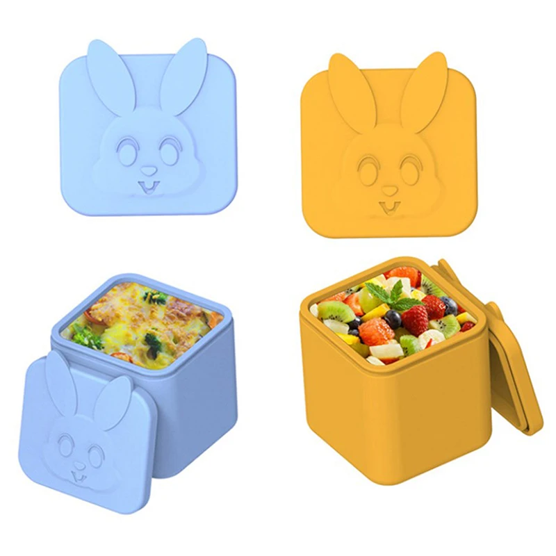 Антипригарный силиконовый Ланч-бокс для детей чашка соуса с крышкой маленький