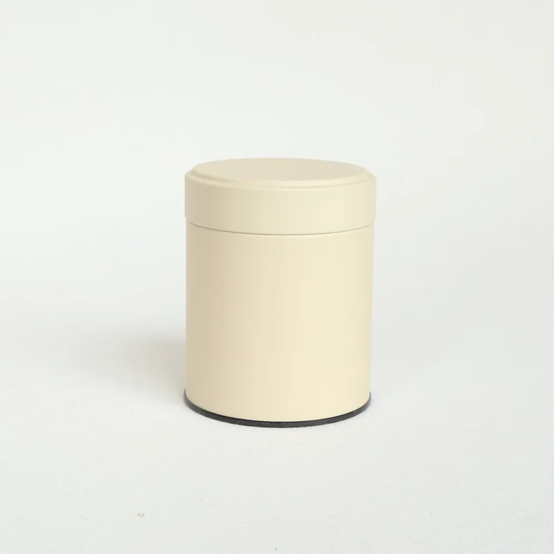Size:dia84x105mm round tea tin box food tin can tea box with matte finish for 75g tea packing