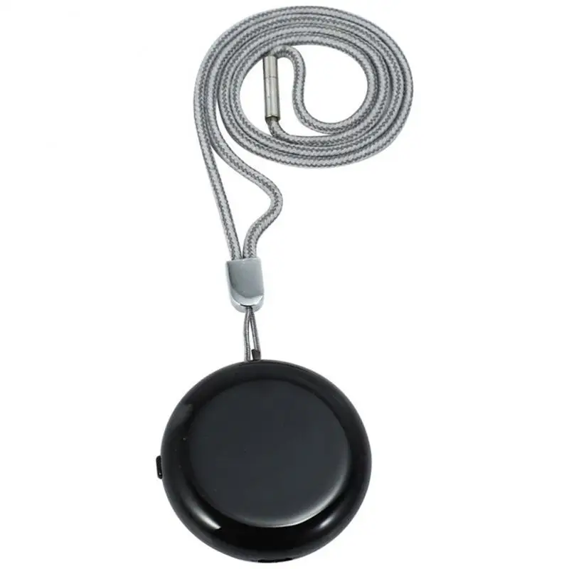 

Fashion Personal Wearable Air Purifier Necklace Mini Portable Air Freshener Ionizer Negative Ion Generator Black Homeware