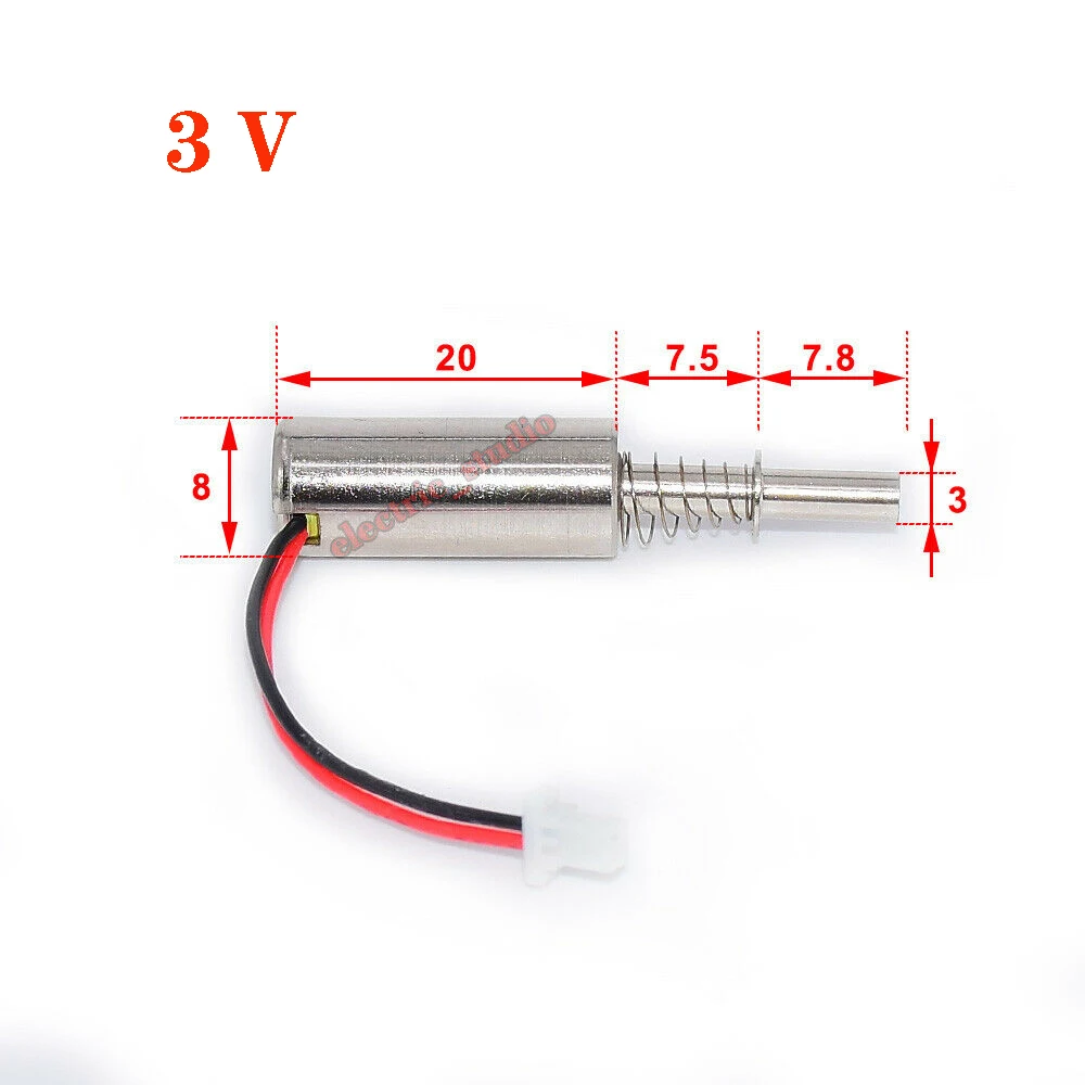 Миниатюрный электромагнитный соленоид 8 мм