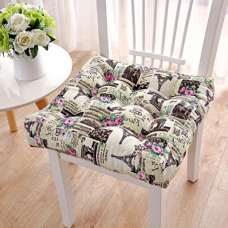 

Fashion Geometric Print Chair Mat Cotton Linen Tatami Cushion Square Office Chair Seat Pad Throw Pillow 40x40cm/45x45cm/50x50cm