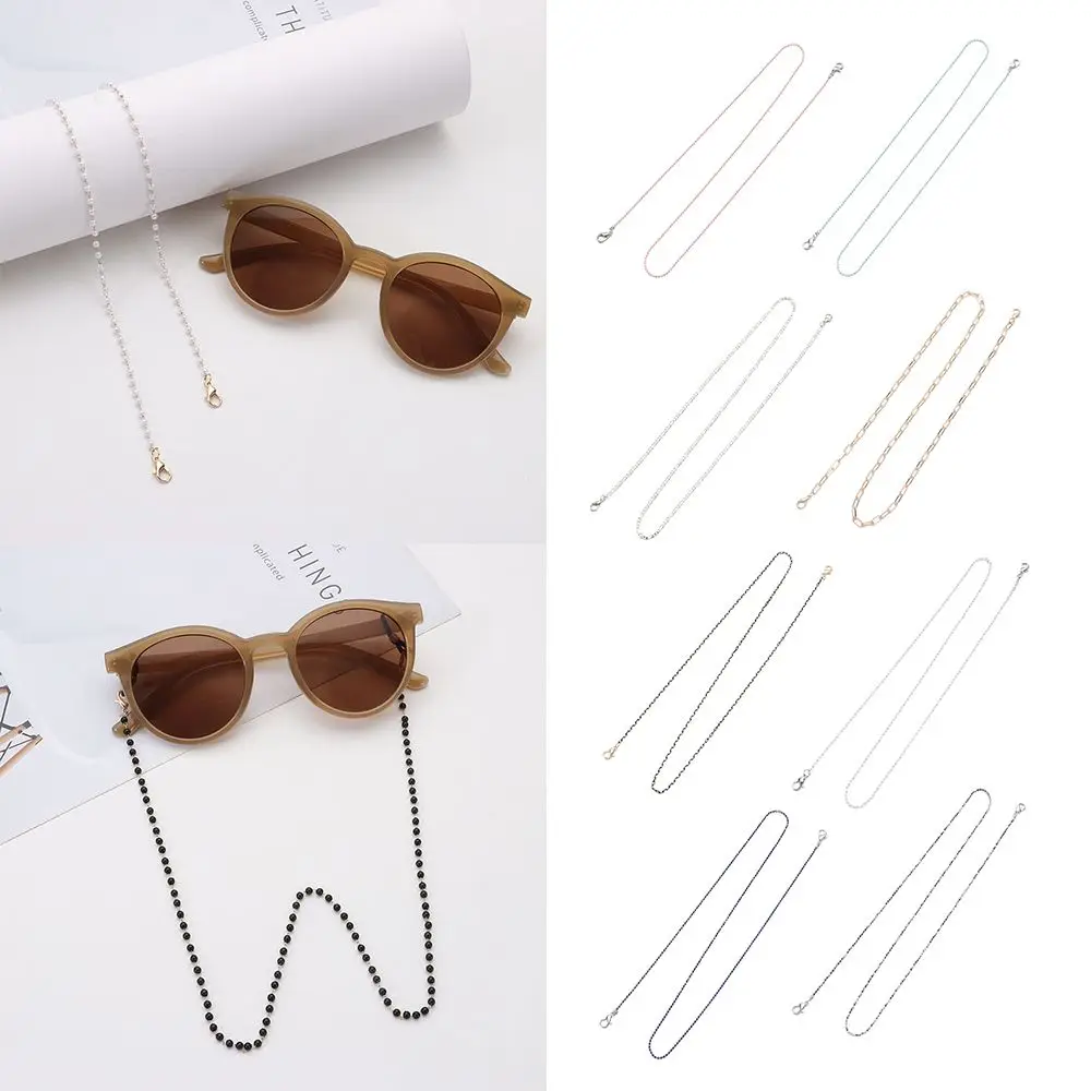 

Accessories Mask Chain Black Bead Sunglasses Mask Rope Glasses Lanyard Necklace Glasses Chain Metal Neck Rope