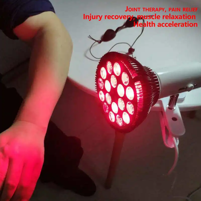 

54W LED Red Infrared Therapy Light with Remote Control 660nm/850nm Household Home Use Pulse Physical Therapy Light AC100-240V