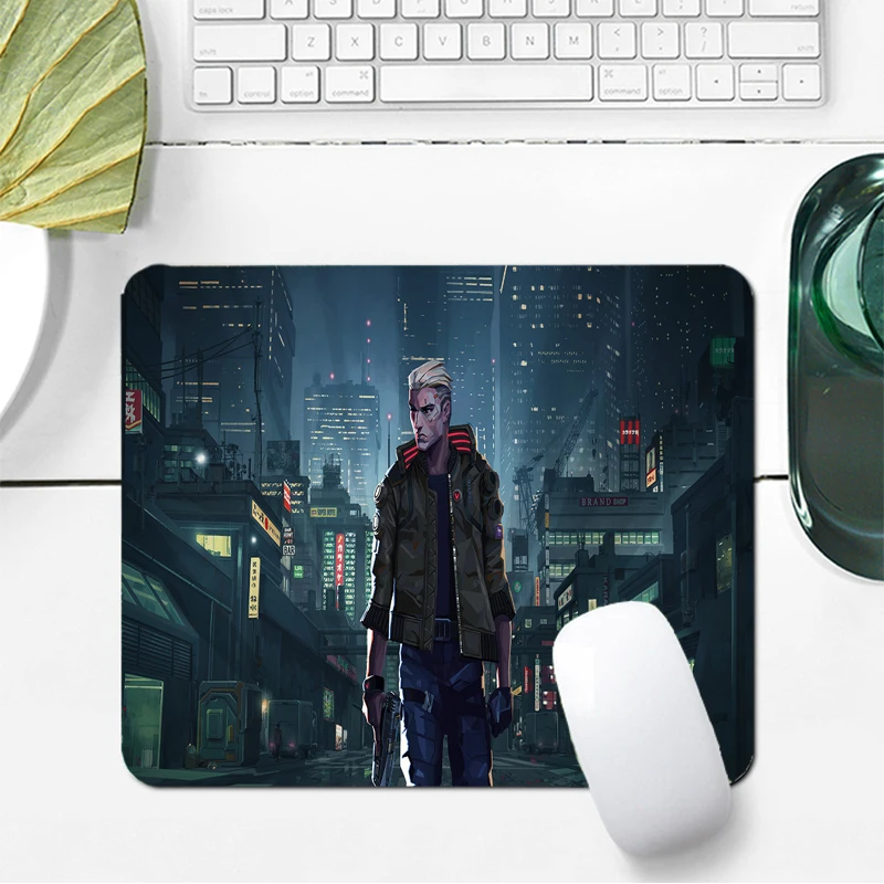 

Round animation Mousepad small cute office assistant fashion mouse table pad rubber anti-skid Mousepad lock smile Mousepad