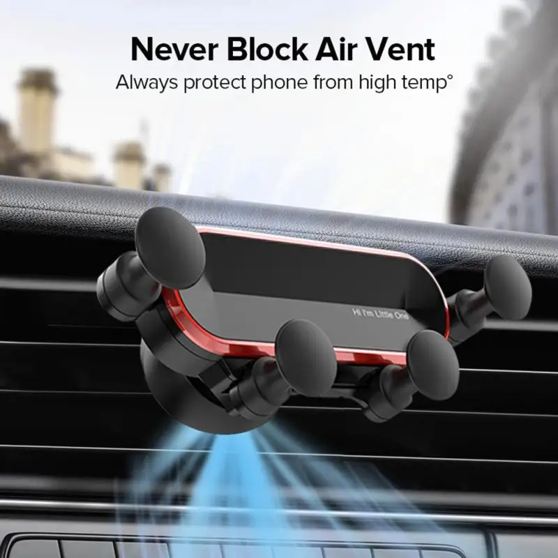 

360° Rotation Gravity Mobile Phone Holder Aluminum Car Bracket Gravity Bracket Five Points Of Support Phone Stand Rotation