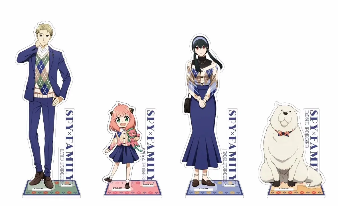

Anime SPY×FAMILY Yor Forger Anya Forger Loid Bond Cosplay Acrylic Figure Stand Figure 5084 Kids Collection Toy