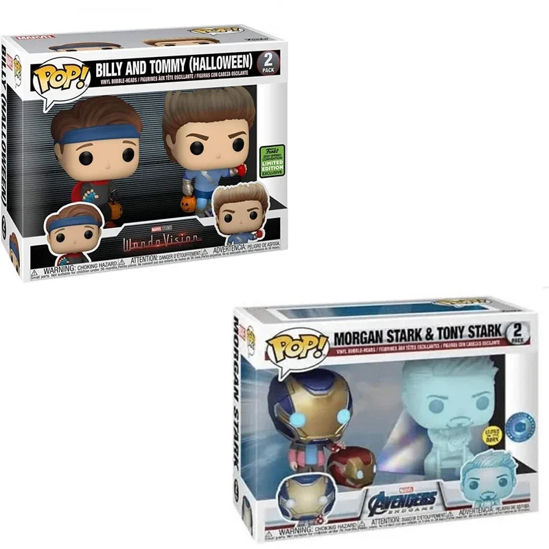 Funko POP Morgan Stark&amp Тони Старк 2 # Билли Тамми Коллекция экшн-фигурок 10 см модель
