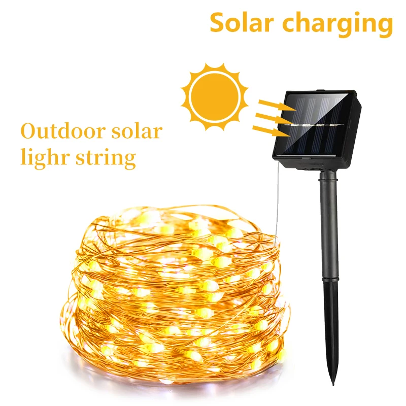 

Solar String Fairy Lights 7m 50LED / 42M 400 LED Waterproof Outdoor Garland Solar Power Lamp Christmas For Garden Decoration