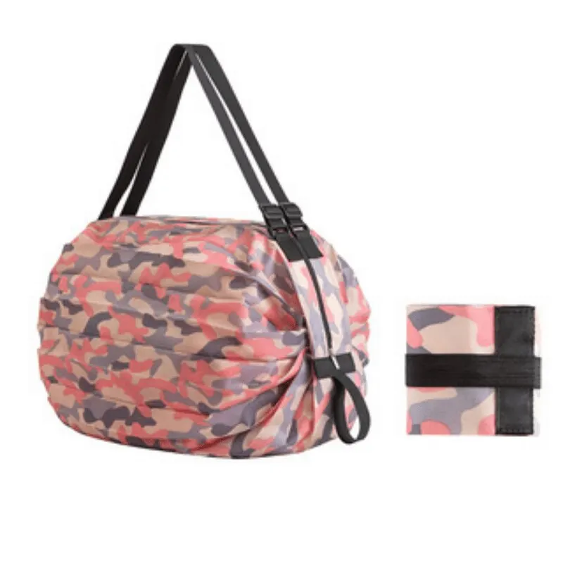 

Многоразовая складная сумка для покупок, водонепроницаемая розовая пляжная сумка из ткани «Оксфорд» для путешествий, для супермаркетов, продуктов, Портативная сумка для хранения