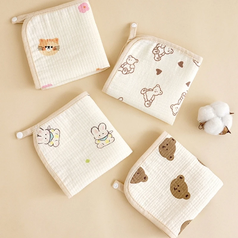 

Baby Bib Soft Cotton Square Towel Cute Bear Infant Wash Hand Face Wipe Washcloth Facecloth Handkerchief Muslin Cloth Feeding Bib