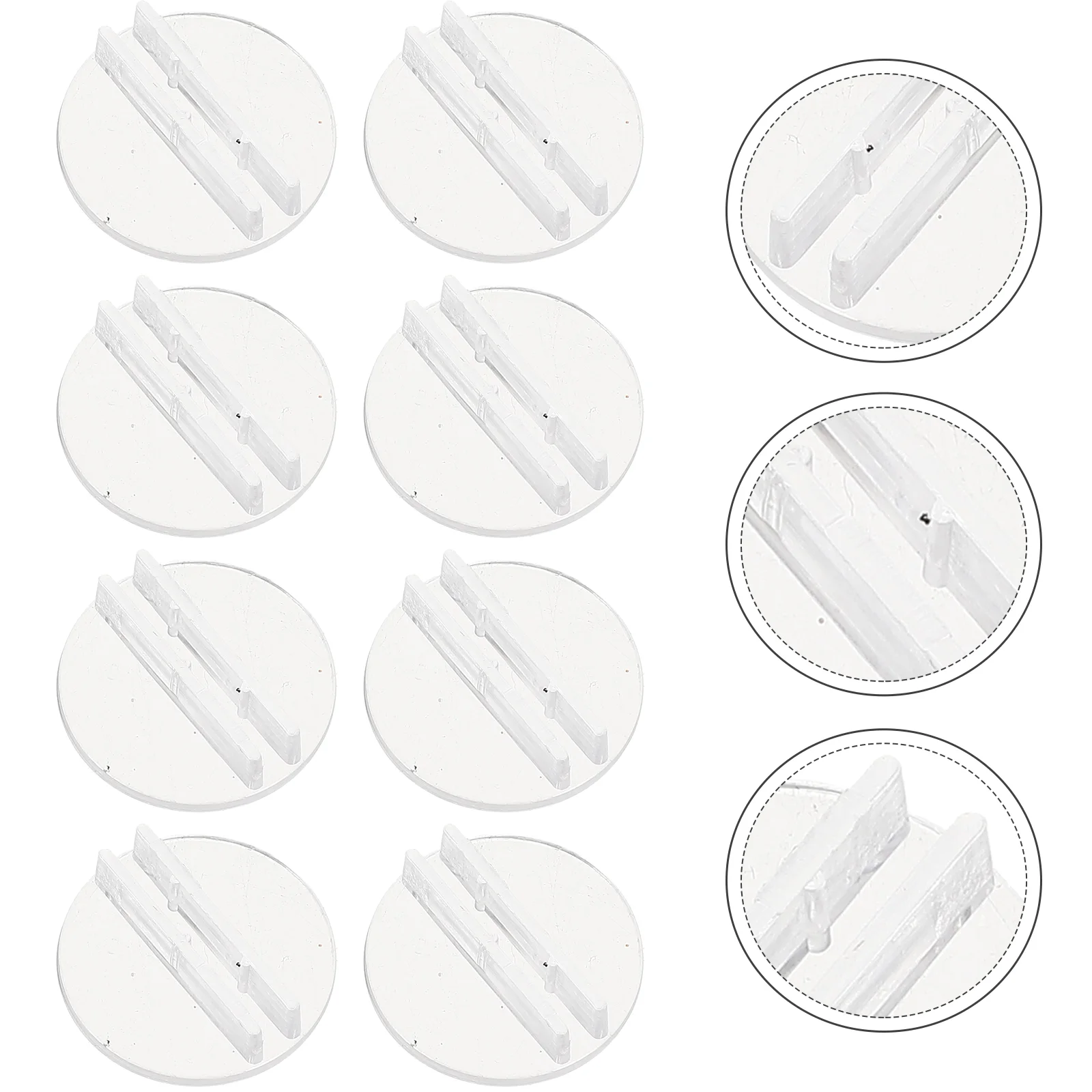 

100 шт., прозрачные пластиковые держатели для витрин и карточек