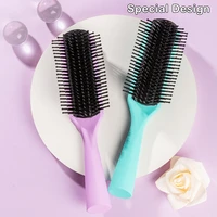 9 rows detangling hair brush detangler hairbrush scalp massager straight curly wet hair comb for women men home salon