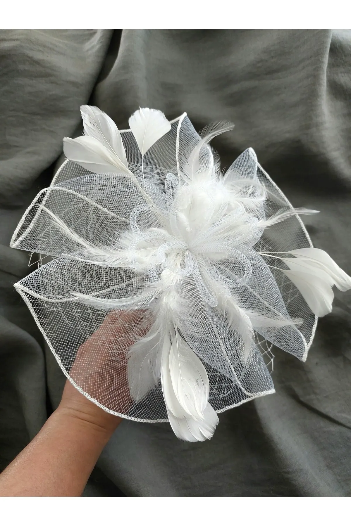 

Bridal Accessories Voile Wedding Cap Wedding Hat Bridal Crown Wedding Handmade For Bride And Bride