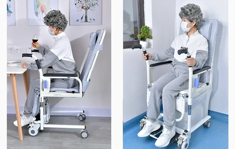Parsubtil-Chaise de transfert pour patients премиигрыды Fauteuil roulant с зажимом и портативным покрытием