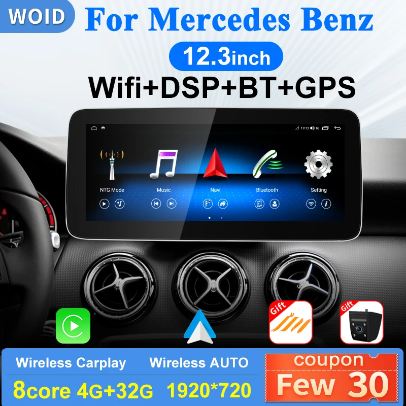 

Для Mercedes Benz A B C E Class W176 W246 W204 W205 W212 GLK X204 Android автомобильный мультимедийный плеер Авто Carplay GPS Navi WIFI BT 4G