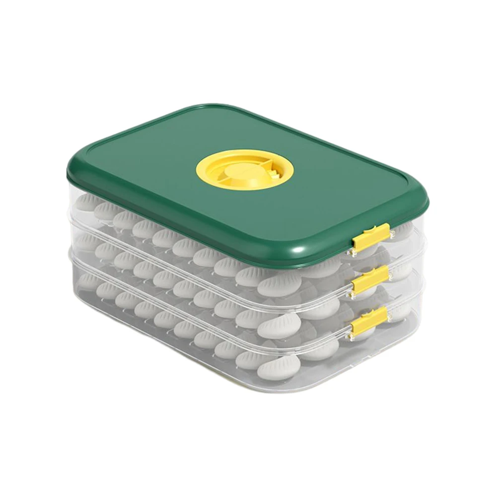 

Прозрачный чехол для пельменей, Большой Вместительный чехол для хранения еды, домашний кухонный Организатор