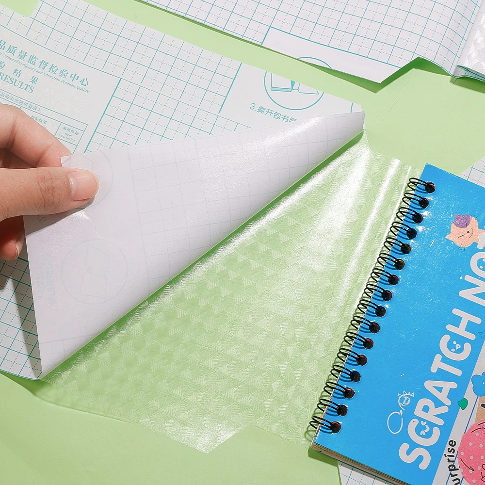 10 шт. 16 К/32 К прозрачная пластиковая обложка для ноутбука самоклеящаяся застежка