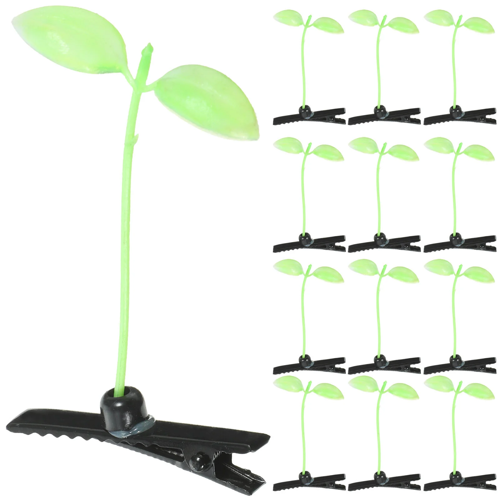 

40 Pcs Hair Accessories Kids Headband Simulated Hairpins Bean Sprout Clip Girls Headdress Plastic
