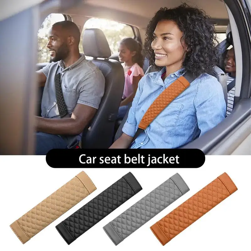 

Универсальные автомобильные аксессуары, ремень безопасности из искусственной кожи, наплечный чехол для ремня безопасности, Накладка для ремня безопасности, защитный ремень безопасности для автомобиля