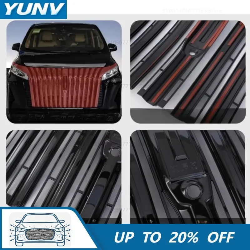 Фото Передняя решетка YUNV для Wey GAOSHAN DHT-PHEV 2023, защитная сетка от насекомых, сетка для переднего бампера, внешние сменные аксессуары. №1