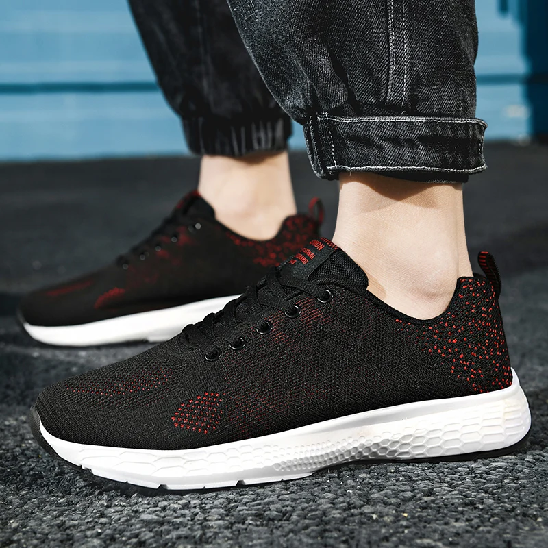 Men Fashion Breathable Sneakers Running Shoes Lightweight Casual Sport Shoe Lightweight Tenis Walking Sneakers