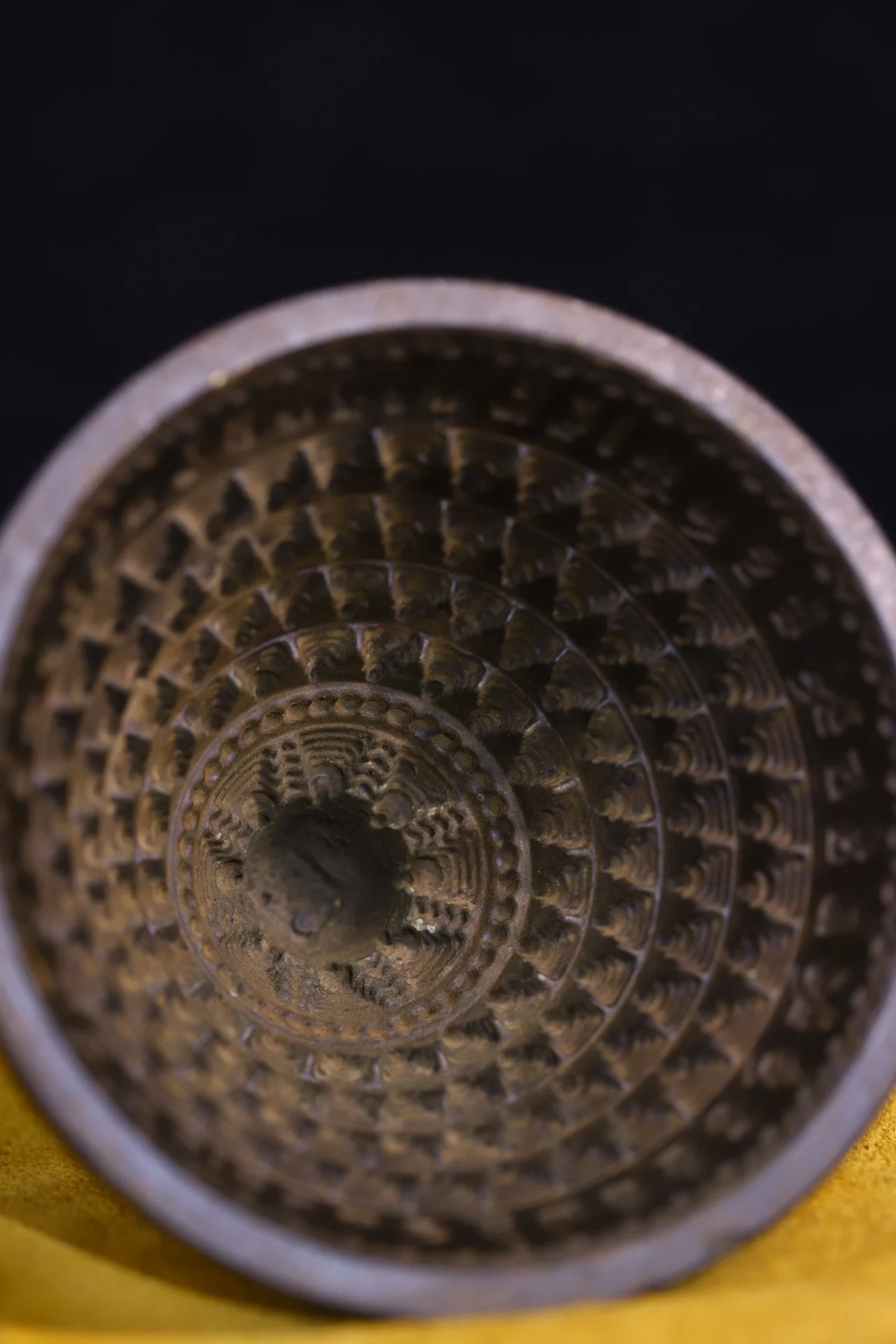 Коллекция тибетских храмов 4 дюйма старинная бронзовая пагода ручной работы