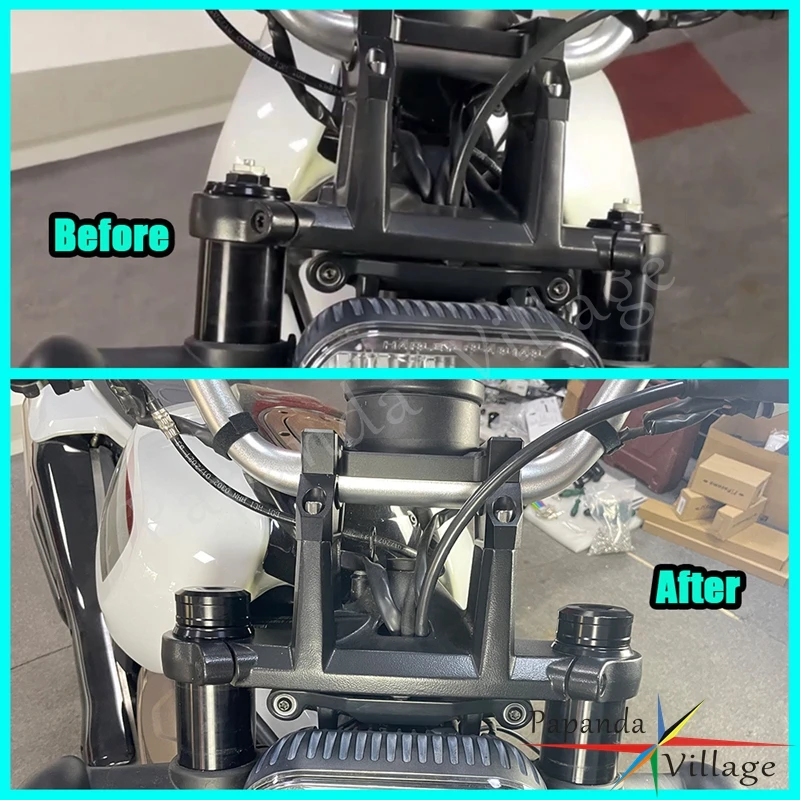 Алюминиевые передние и верхние крышки штока вилки для мотоцикла CNC Harley Sportster S RH1250S