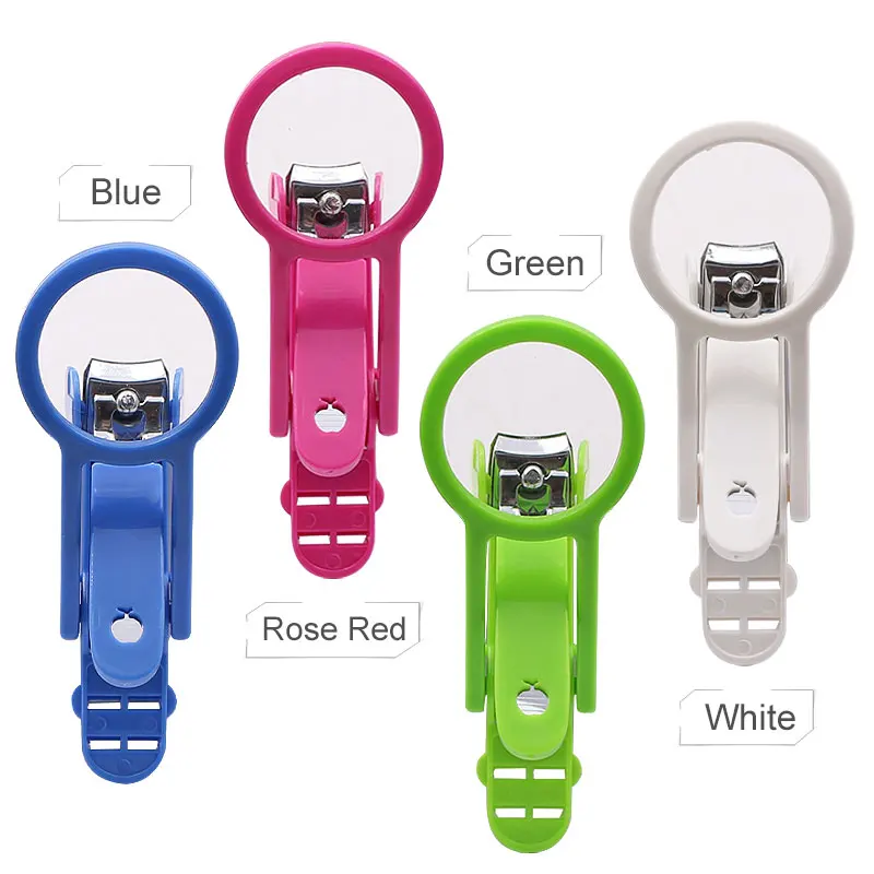 Портативная машинка для стрижки ногтей с увеличительным стеклом флип-лупа детей