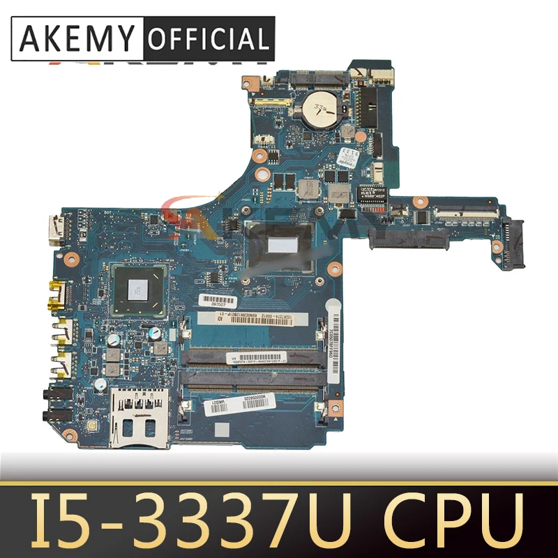 

Akemy H000056020 Mainboard For Toshiba Satellite P55 P55-A5200 Laptop Motherboard I5-3337U CPU DDR3