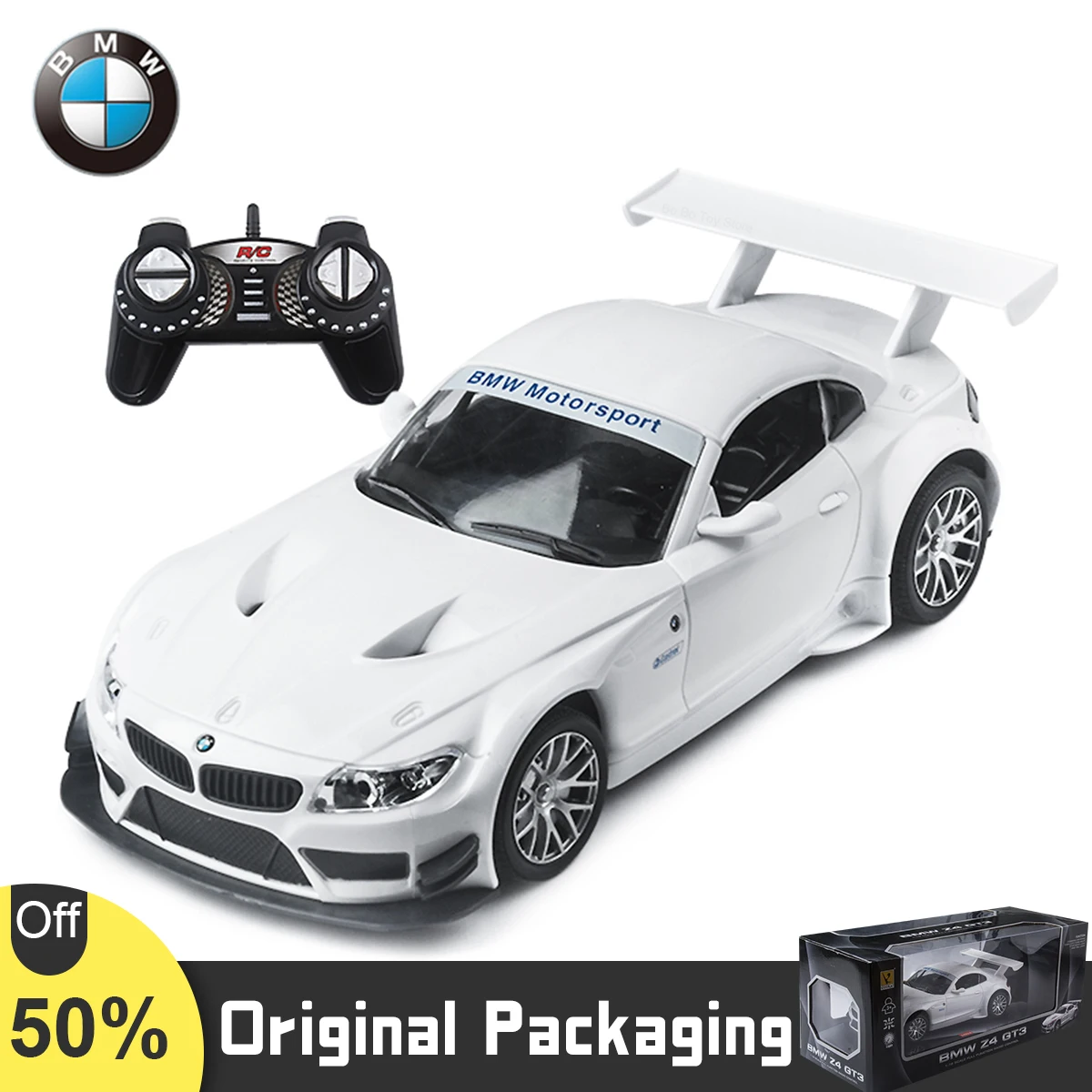 

1:18 BMW Z4 GT3 Channels RC Car Le Mans Racing with Led Light 2.4G Radio RC High-speed Drift Sports Cars Toys Children Gifts