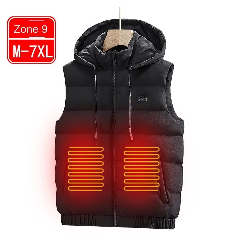 Men's Autumn And Winter Smart Warm Vest USB Infrared Electric Heating Women's Outdoor Flexible Jacket