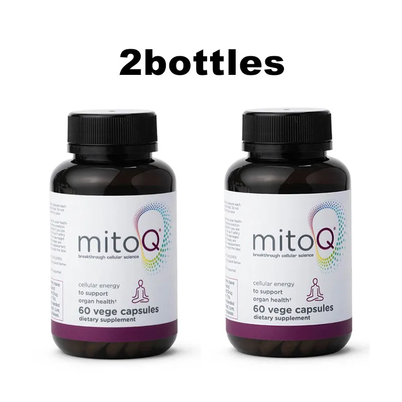 

2Bottles New Zealand MitoQ CoQ10 Antioxidant Support Mitochondria aging energy level cellular vitality