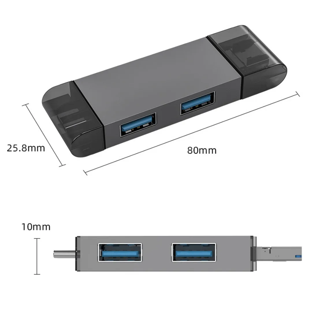 6 в 1 устройство для чтения SD-карт OTG USB2.0 адаптер Micro USB Type-C высокоскоростной