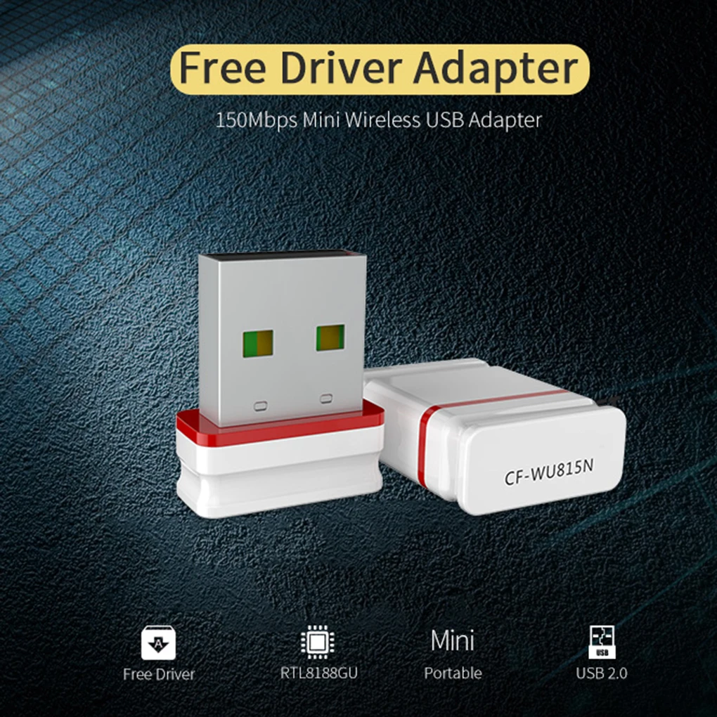 

Wireless USB WiFi Dongle WiFi Adapter 150Mbps Transmission Rate Network Mini USB Receiver