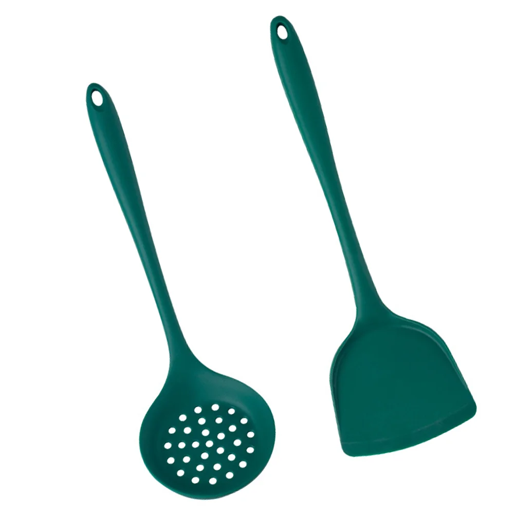 

Nonstick Spatulas Slotted Turner Silicone Strainer Spaghetti Server Silicone Cooking Spatula Cooking Tool Wok Silicone Spatula