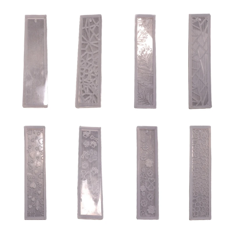 

Diy Crystal Epoxy Bookmark Mold Mirror Epoxy Mold Rectangular Bookmark Mold