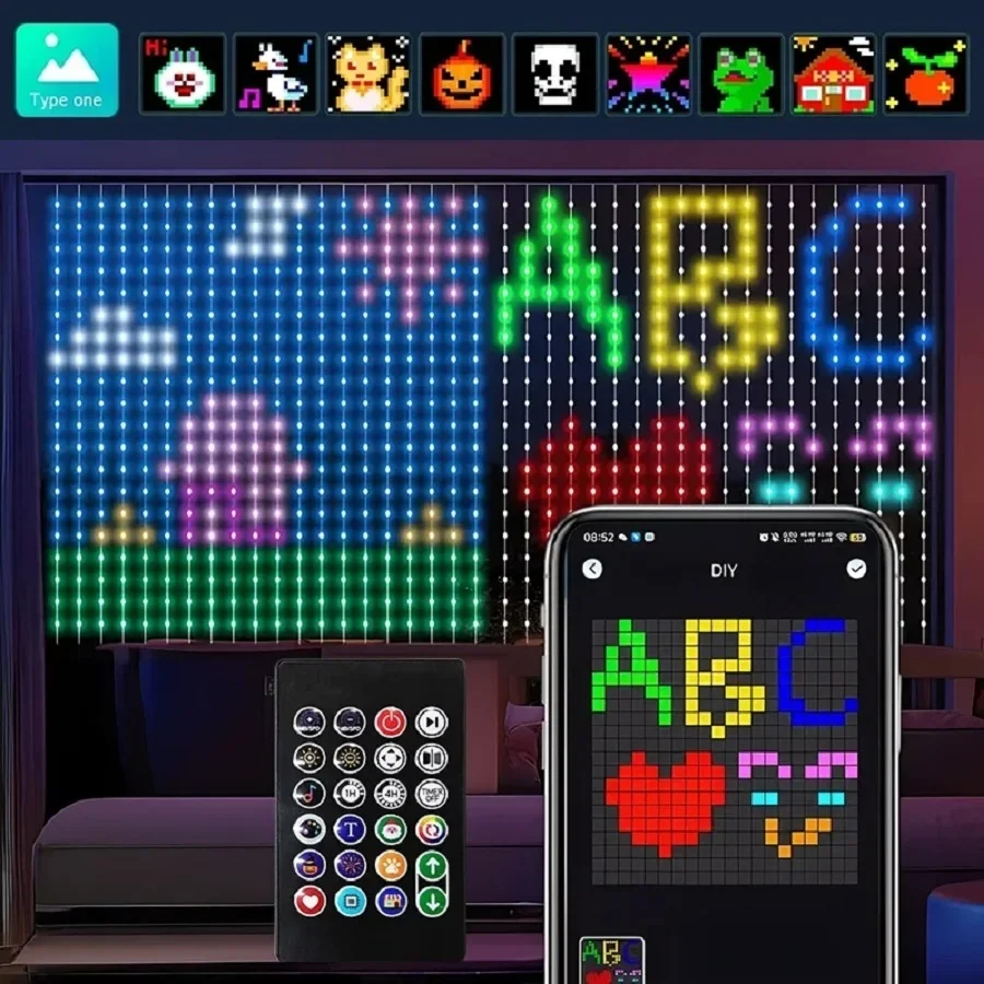 СAGE LU MEI Умные светодиодные занавески 400 LED RGB