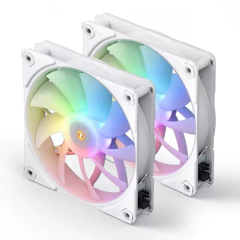 

JONSBO ZF-120W PC Computer Case Fan No Wire Connection 4PIN ARGB Cooling Slient Fan 3in1/2in1 Addressable RGB CPU Cooling Fan