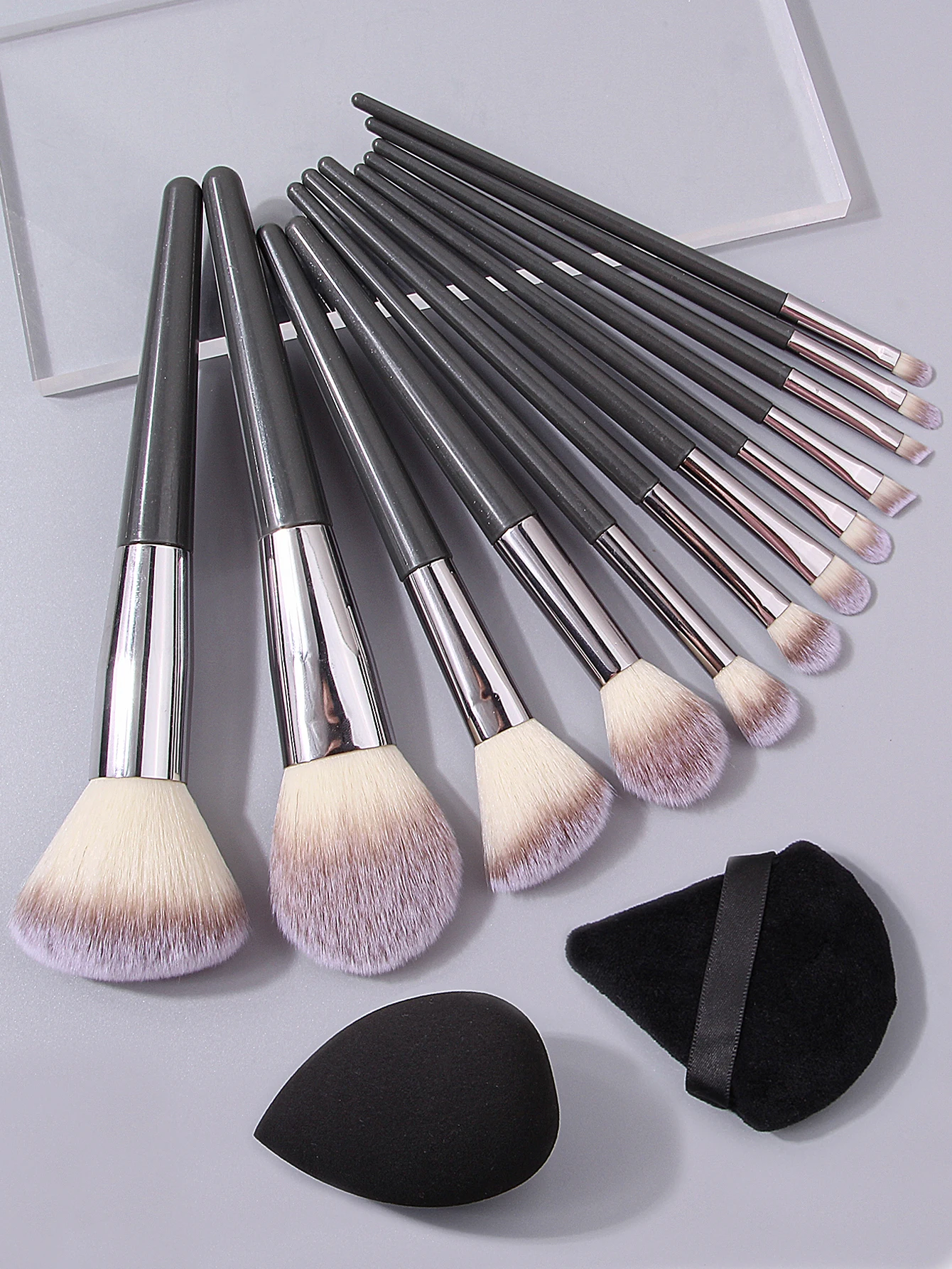 12 шт. набор мягких кистей для макияжа