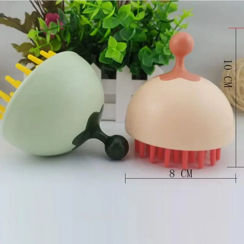

Wet And Dry Scalp Massage Brush Head Silicone Shampoo Scalp Hair Massager Bath Massage Hair Shower Comb Brush Health Care Tool