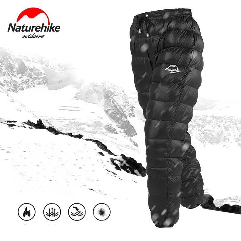 

Штаны Naturehike зимние ультралегкие с гусиным пухом, утепленные теплые водонепроницаемые, с ватной подкладкой, утепленные пухом гусиных перьев...
