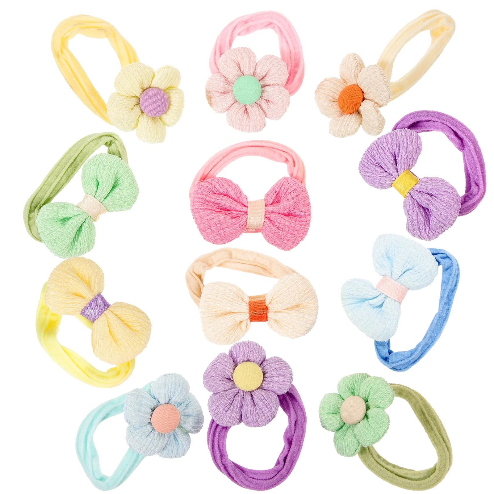 

Scrunchies Girls Hair Elastics Rubber Bands Toddler Ties Baby Infants Ouchless Ponytail Holders Tiny Mini